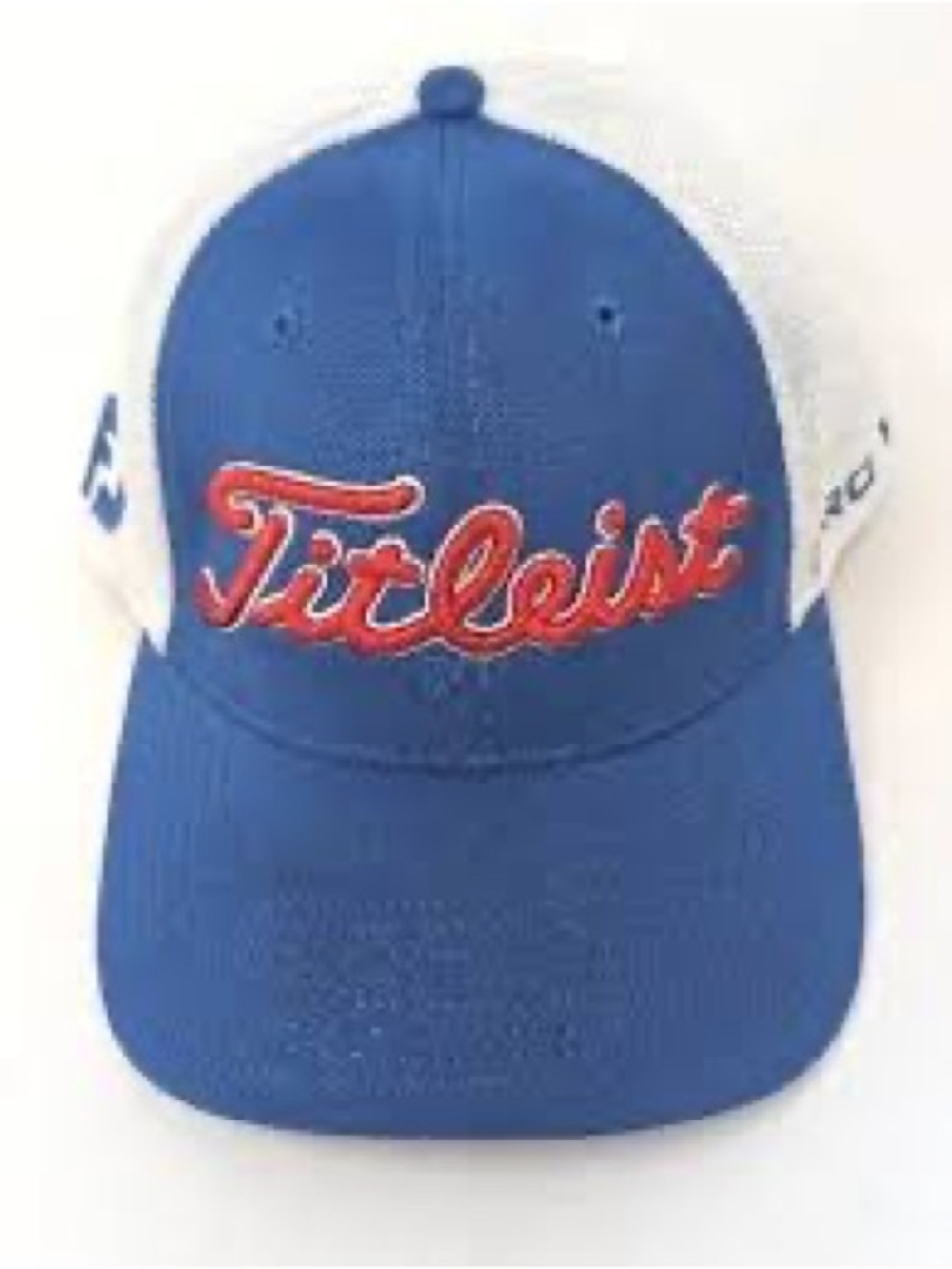 Titleist Blue Mesh Cap with Red Embroidery